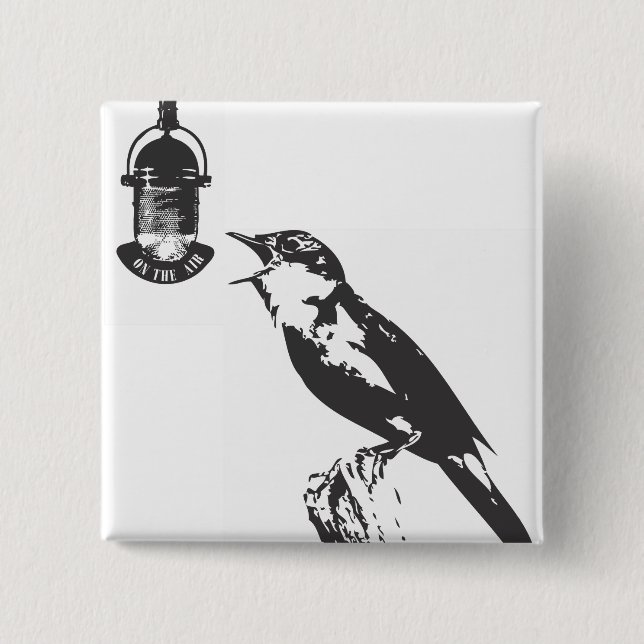 CHAPA CUADRADA BIRD SINGING (Anverso)
