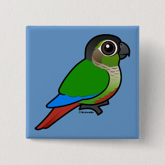 Chapa Cuadrada Birdorable Conure Verde-cheeked
