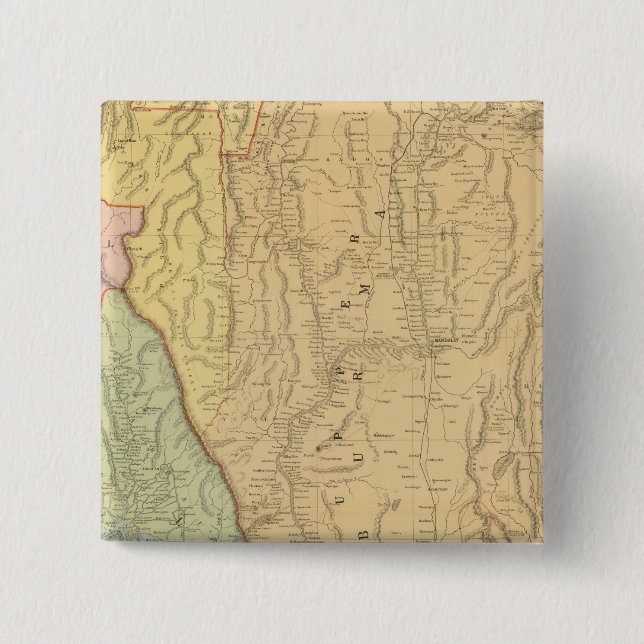 Chapa Cuadrada Birmania y los países adyacentes (Anverso)