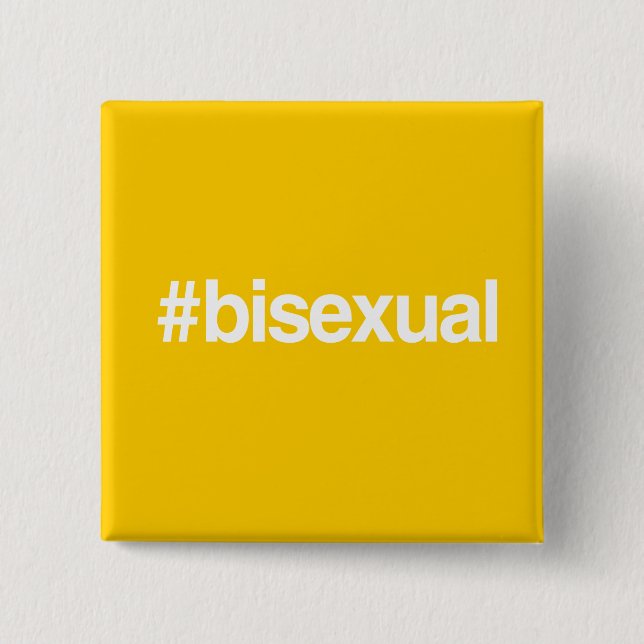 CHAPA CUADRADA BISEXUAL DE HASHTAG (Anverso)