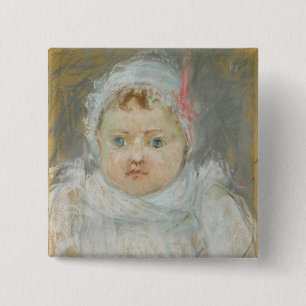 Chapa Cuadrada Blanche Pontillon como bebé, 1872 (en colores