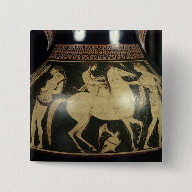 Chapa Cuadrada Blanco-figura amphora del ático (Anverso)