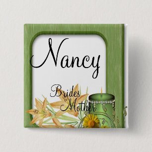 Chapa Cuadrada Boda con clase elegante de la madre de las novias 