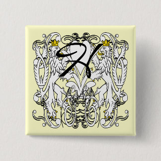 Chapa Cuadrada Boda del Renacimiento de Lion Rampant