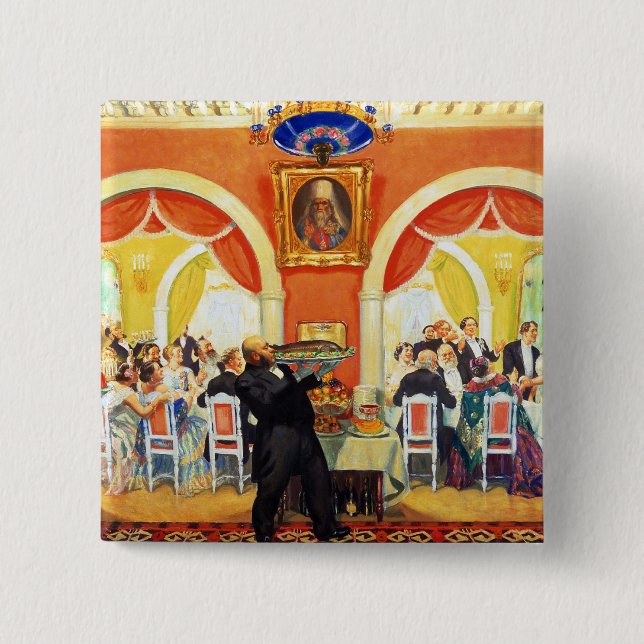 Chapa Cuadrada Boda Feast, 1917 (Anverso)