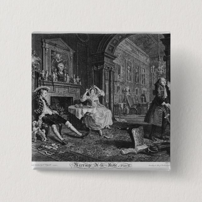 Chapa Cuadrada Boda un modo del la (Anverso)