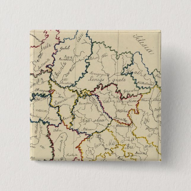 Chapa Cuadrada Bohemia, Moravia, Silesia austríaca (Anverso)