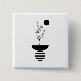 Chapa Cuadrada Boho Elegant Flower