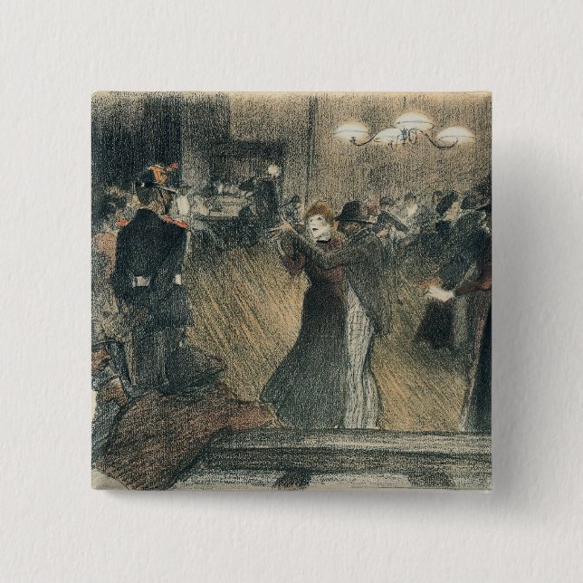 Chapa Cuadrada Bola en el Barriere (Anverso)