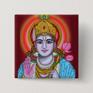 Chapa Cuadrada Bolsa de mano Shree Krishna