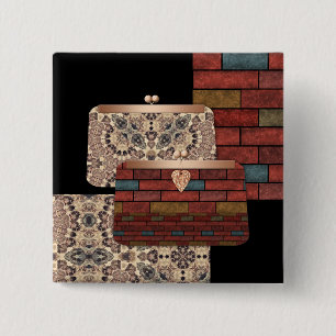 Chapa Cuadrada Bolsos de mano elegantes