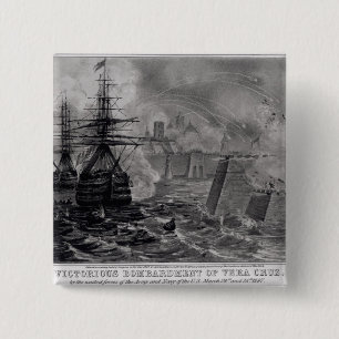 Chapa Cuadrada Bombardeo victorioso de Vera Cruz