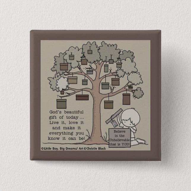 Chapa Cuadrada Bonito regalo (Anverso)