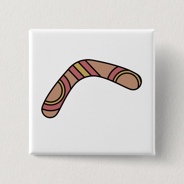 Chapa Cuadrada Boomerang (Anverso)