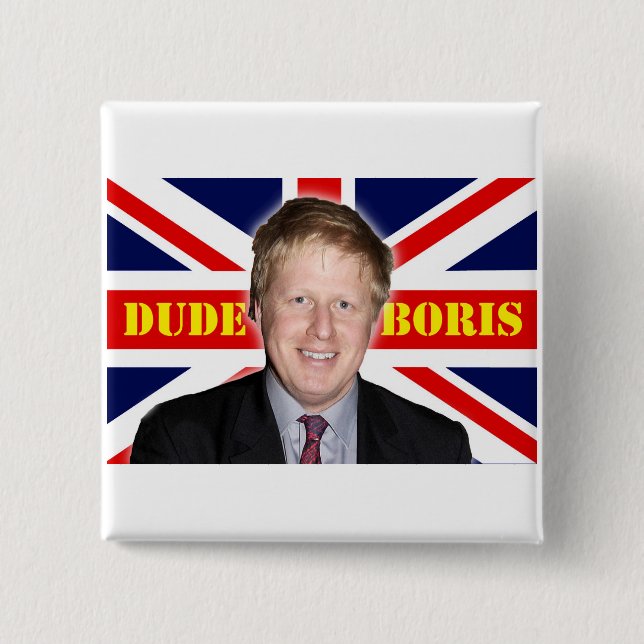Chapa Cuadrada Boris Johnson DUDE (Anverso)