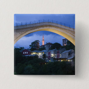 Chapa Cuadrada Bosnia-Hercegovina - Mostar. El Puente Viejo 2