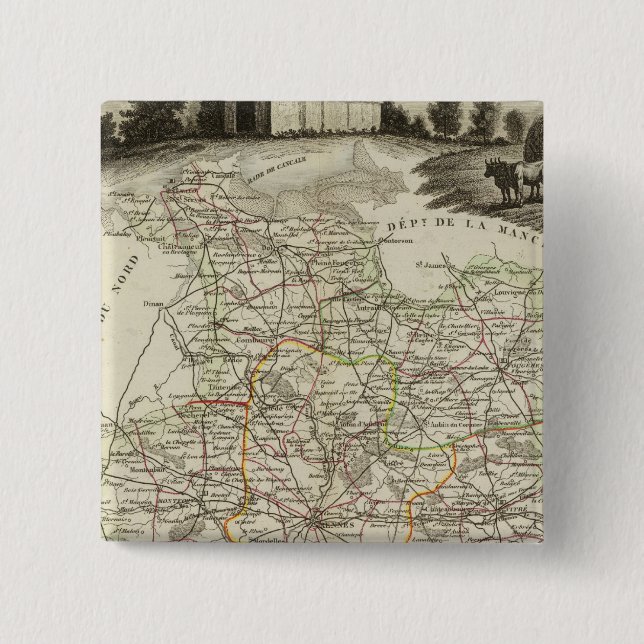 Chapa Cuadrada Bosques (Anverso)