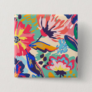 Chapa Cuadrada Bosques y rosas