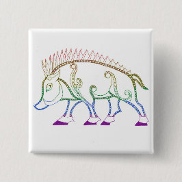 Chapa Cuadrada Bote arcoiris