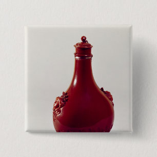 Chapa Cuadrada Botella del peregrino, Meissen, c.1710