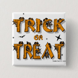 Chapa Cuadrada Botón/Pin de truco o tratamiento