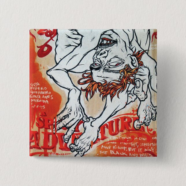 Chapa Cuadrada Botones de Andy Howell (Anverso)