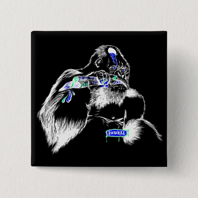 Chapa Cuadrada Botones de Andy Howell (Anverso)