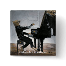 Botones de arte de fantasía de Hyena Piano Music P