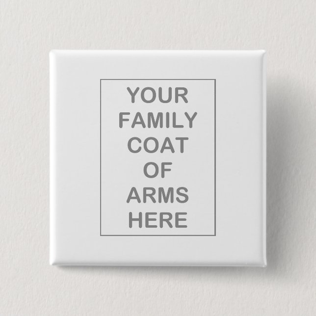 Chapa Cuadrada Botones de escudos de armas/insignias (Anverso)