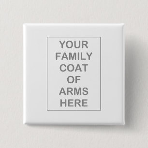 Chapa Cuadrada Botones de escudos de armas/insignias