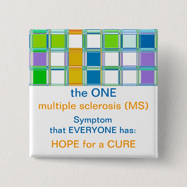 Chapa Cuadrada Botones de sensibilización del equipo MS para escl (Anverso)