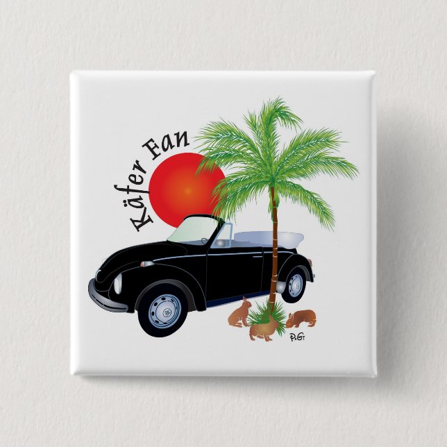 Chapa Cuadrada Botones de ventilador de Käfer (Anverso)