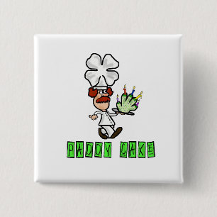 Chapa Cuadrada Botones del día de Paddy Cake St Patricks