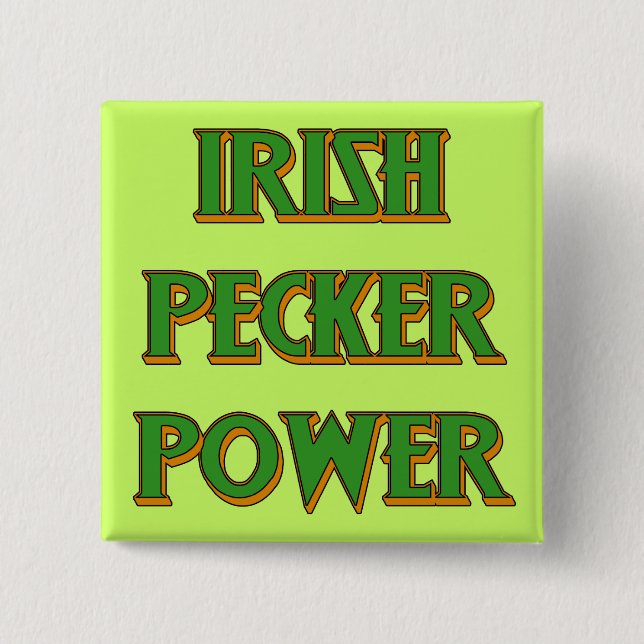 Chapa Cuadrada Botones del irlandés del día de St Patrick (Anverso)