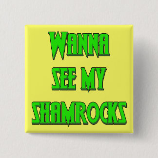Chapa Cuadrada Botones del irlandés del día de St Patrick