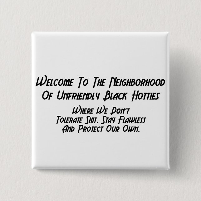 Chapa Cuadrada BOTONES del NEGRO el TEXT| del WTNUBH| (Anverso)