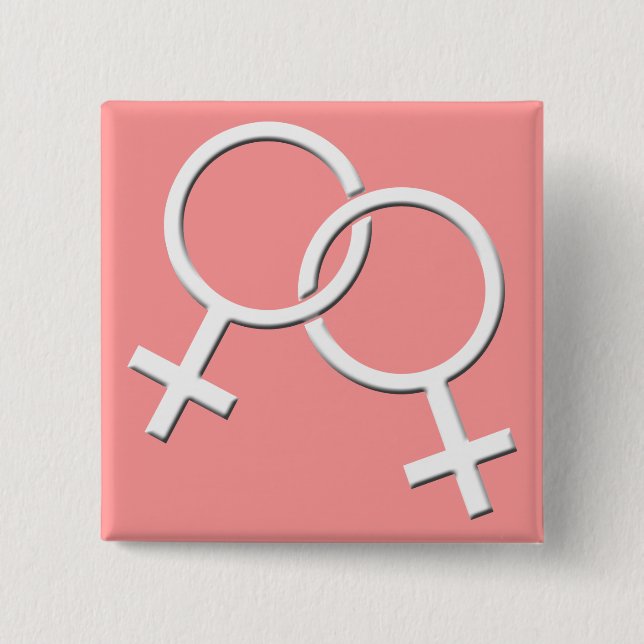 Chapa Cuadrada Botones del Orgullo Gay Botones de amor Rainbow de (Anverso)