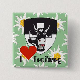 Chapa Cuadrada Botones Freiburg/Fribourg Schweiz Suisse