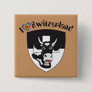 Chapa Cuadrada Botones Freiburg/Fribourg Schweiz Suisse