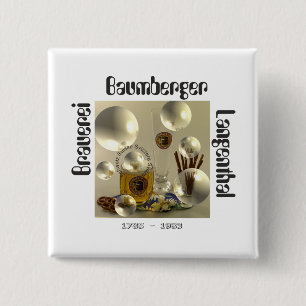 Chapa Cuadrada Botones Langenthal Brauerei Baumberger