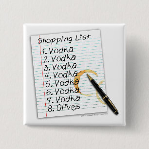 CHAPA CUADRADA BOTONES, LISTA DE COMPRAS DE VODKA