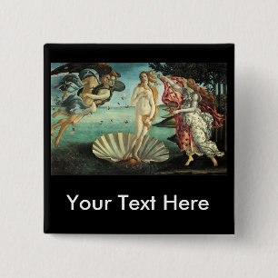 Chapa Cuadrada Botticelli - nacimiento de Venus
