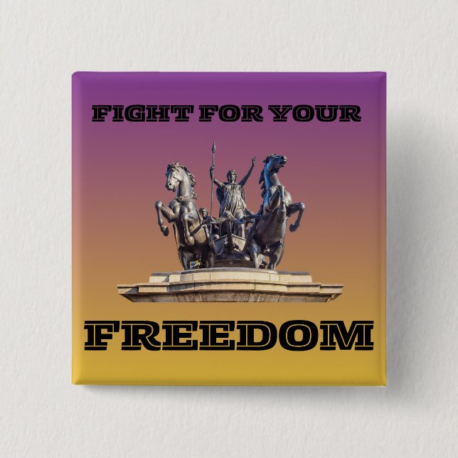 Chapa Cuadrada Boudicca (Anverso)