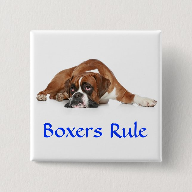 Chapa Cuadrada Boxers Regla Pin (Anverso)