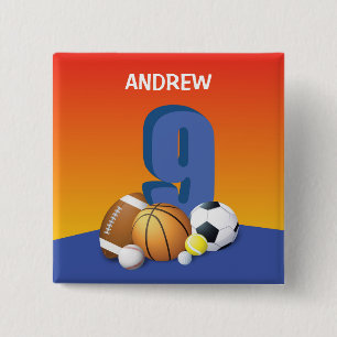 Chapa Cuadrada Boy 9.º Balls Deportiva