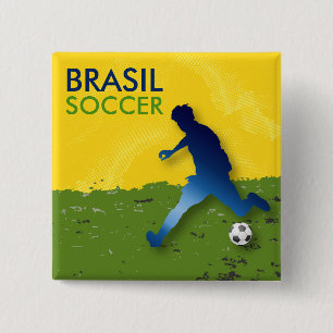 Chapa Cuadrada Brasil Soccer