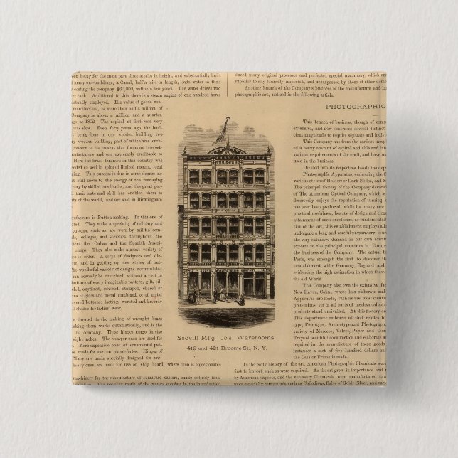 Chapa Cuadrada Brass Works of the Scovill Manufacturing Company (Anverso)