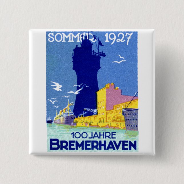 Chapa Cuadrada Bremerhaven Alemania 1927 (Anverso)