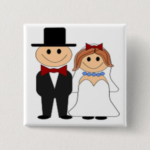 CHAPA CUADRADA BRIDE Y GROOM