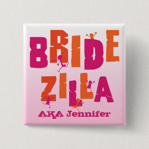 Chapa Cuadrada Bridezilla (s)